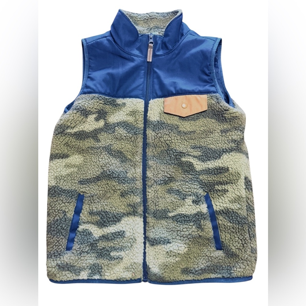 Carter's Blue and Green Fleece Vest
